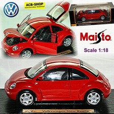 VW New Beetle Tipo 9C Berlina 1997-2005 Rosso 1:18 Maisto 50349