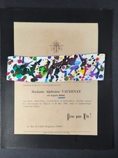 Faire-part décès, Mme Alphonse Vaudenay née Eugénie Burat, 1817-1901, Paris