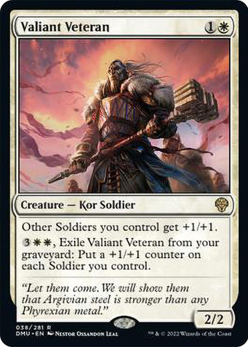 Magic mtg valiant veteran - magic,