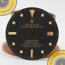 Rolex Submariner 16803 16808 Nipple Dial Matte Black GENUINE Quadrante Vintage