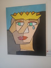 Quadro Moderno Cubista -