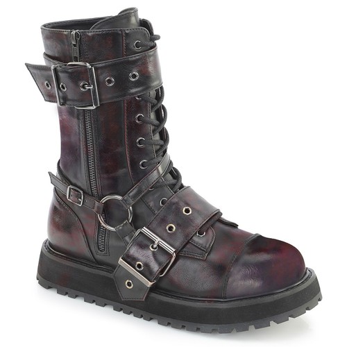Black burgundy punk goth - black,