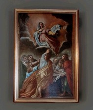 Antico Dipinto Olio Su Tela -