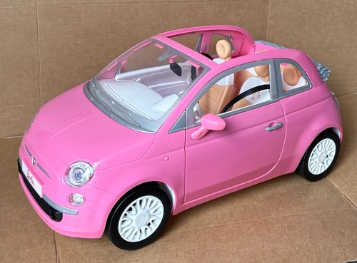 Barbie auto fiat 500 rosa - barbie,