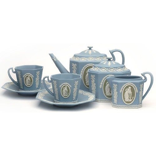 Wedgwood jasper tea set - jasper,