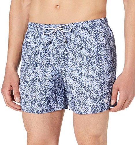 Boxer medio nuoto fiori - , blu