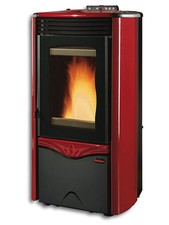 Stufa a pellet NORDICA EXTRAFLAME Duchessa Steel colore bordeaux