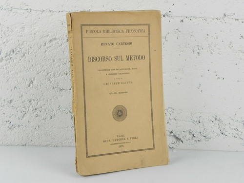 Discorso sul metodo renato - discorso,