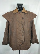RARO Barbour Backhouse marrone C42/107 cm Riding Brown Wax Jacket Size Large