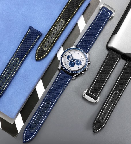 Nylon sailcloth watch strap - sailcloth,