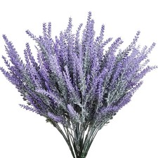Piante da Terrario Finto Decorazione Realistica Drago Barbuto Fiori Artificiali Lavanda