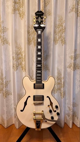 Epiphone 355 bigsby - bigsby, bianco