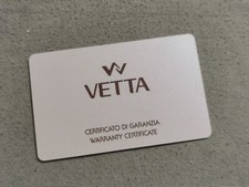Wyler Vetta vintage warranty card blank for any models like new condition