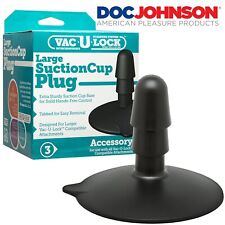Doc Johnson Vac-U-Lock Black Large Suction Cup Plug Accessorio Ventosa per Plug