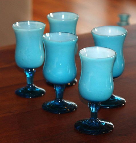 Set vintage blue carlo - of,
