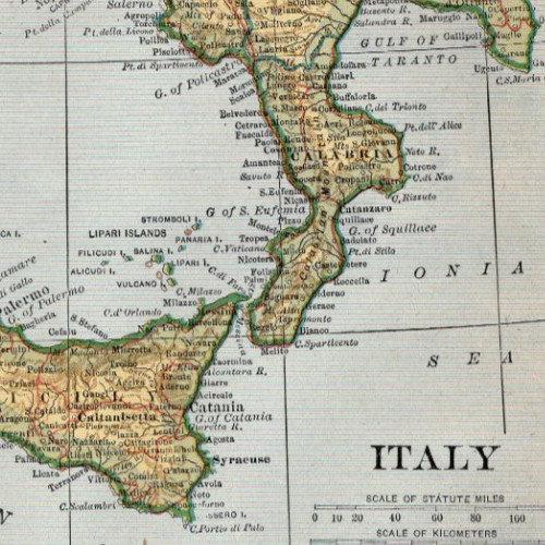 Mappa antica italia - mappa, roma