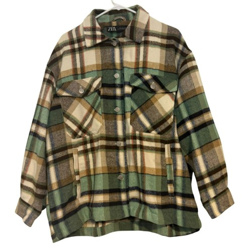 Giacca camicia zara quadri - giacca,