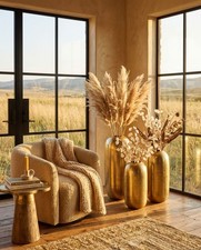Vaso Alluminio Oro Vaso Fiori