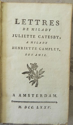Lettres milady juliette - de,