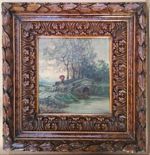 Olio su tavola del XIX secolo