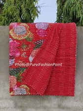 USA QUEEN BEDDING KANTHA QUILT