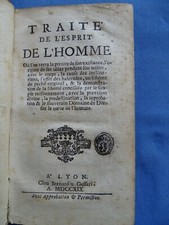 FILOSOFIA-MORALE-(RASSIELS DU VIGIER)-TRAITE' DE L'ESPRIT DE L'HOMME...LYON 1719