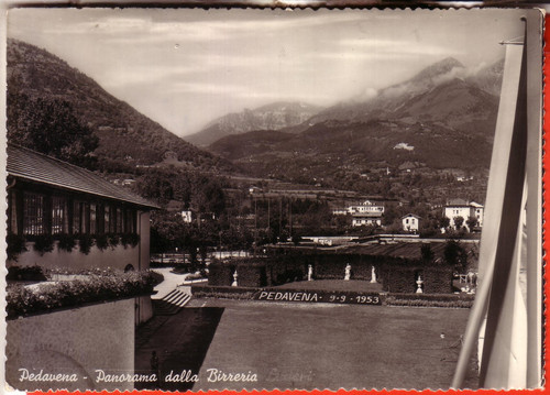 Cartolina pedavena b - cartolina, b/n