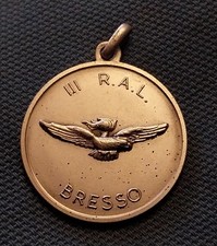 Aeronautica Medaglia III R.A.L. Bresso In Argento 800