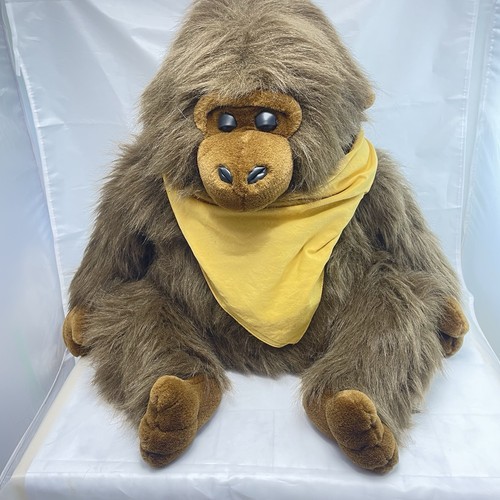 Grande peluche scimmia marrone