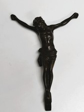 GESU' CROCIFISSO ANTICO IN BRONZO FINE 800 MOLTO BELLO 14 X 10 CM. CIRCA
