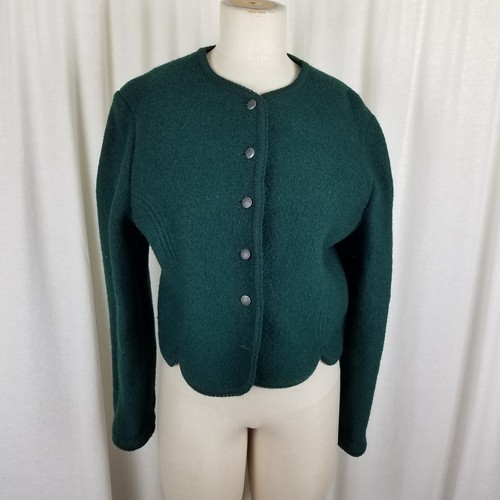 Cardigan maglione lana bollita