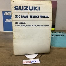 Manuale Officina Suzuki Freni a Disco per GT 125, 185, 250, 380, 550 GT750