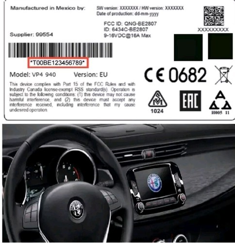 Codice autoradio harman - autoradio, mopar