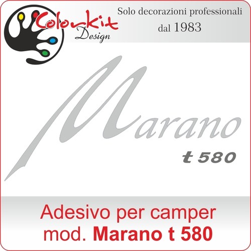 Scritta adesiva per camper