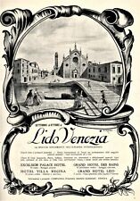 PUBB. 1926 LIDO VENEZIA ELEGANZA ALBERGHI HOTEL EXCELSIOR VILLA REGINA SORGIANI