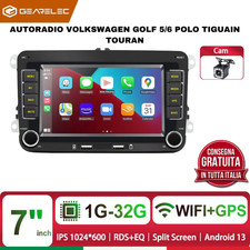 Autoradio Golf 5 6 Carplay Android Auto Wifi GPS Stereo 2 Din 7 Pollici Radio FM
