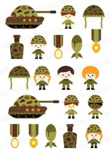 Cake topper soldato - , militare