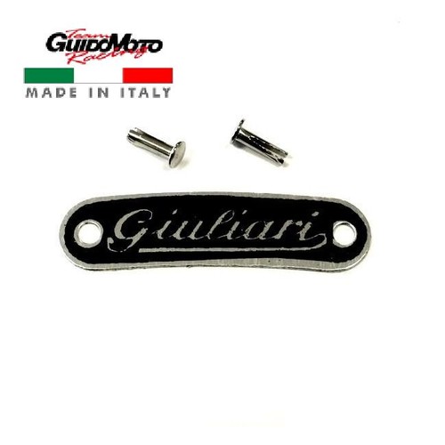 Targhetta giuliari nera sella - nera,