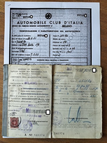Moto motobi 175 anno - motobi, 1956