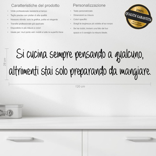 Adesivo per muri cucina - adesivo,