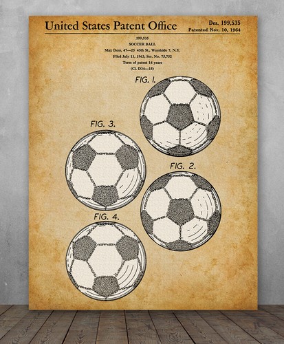 Poster brevetto pallone - poster,
