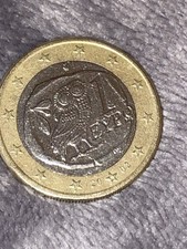 moneta 1 euro gufo grecia 2002