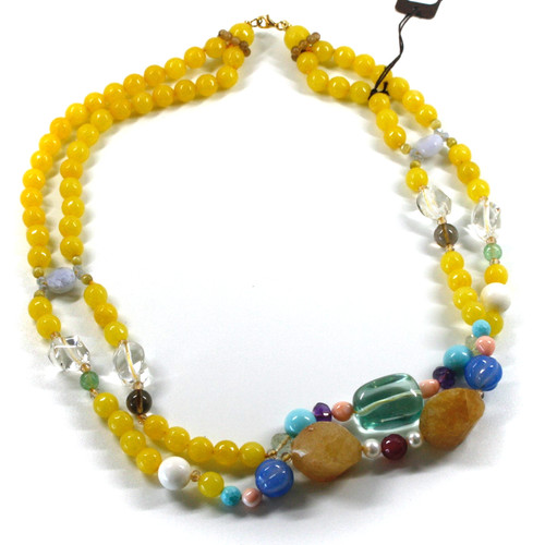 Collana 53cm fili agata - collana, 2