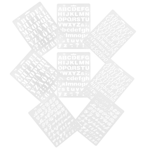 Stencil alfabeto pezzi - 8,