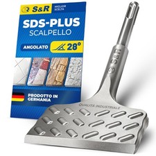 SCALPELLO SDS-PLUS ANGOLATO PIASTRELLE MURO 180/165X75MM, SPATOLA CURVA, MADE IN