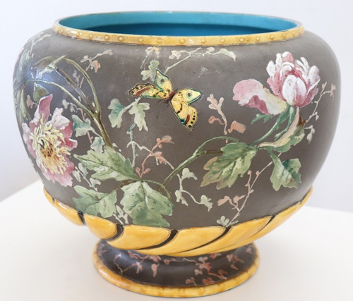 Vaso ceramica con decoro - vaso,