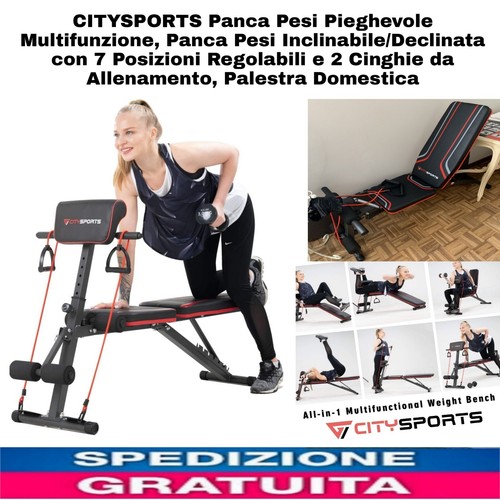Panca pesi pieghevole - panca,