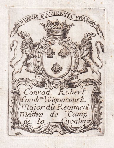 Exlibris wignacourt comte - exlibris,