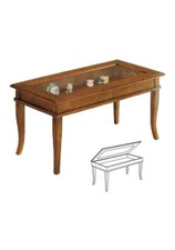 ARTE POVERA TAVOLINO BACHECA IN LEGNO