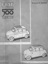 CD CATALOGO PARTI DI RICAMBIO MECCANICA E ELETTRICO FIAT NUOVA 500 Tipo 110 1961